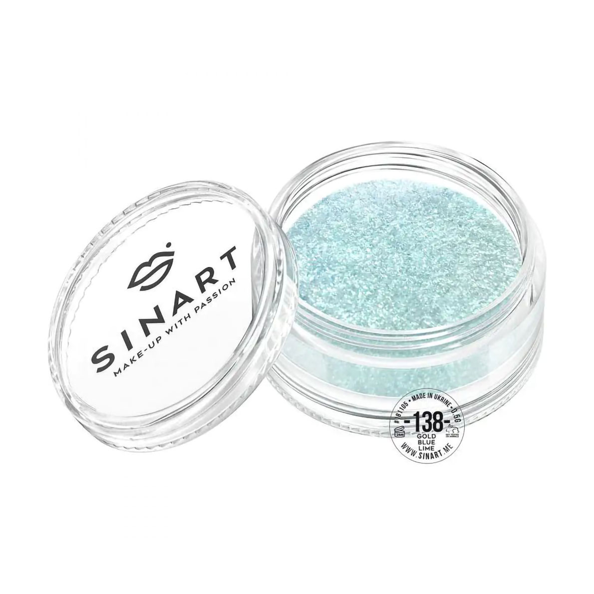 Пігмент для повік Sinart Make-Up With Passion, 138 Gold Blue Lime, 0.5 г