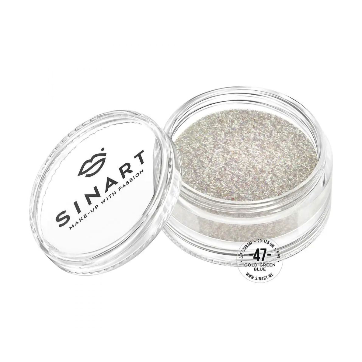 Пігмент для повік Sinart Make-Up With Passion, 47 Gold Green Blue, 1 г